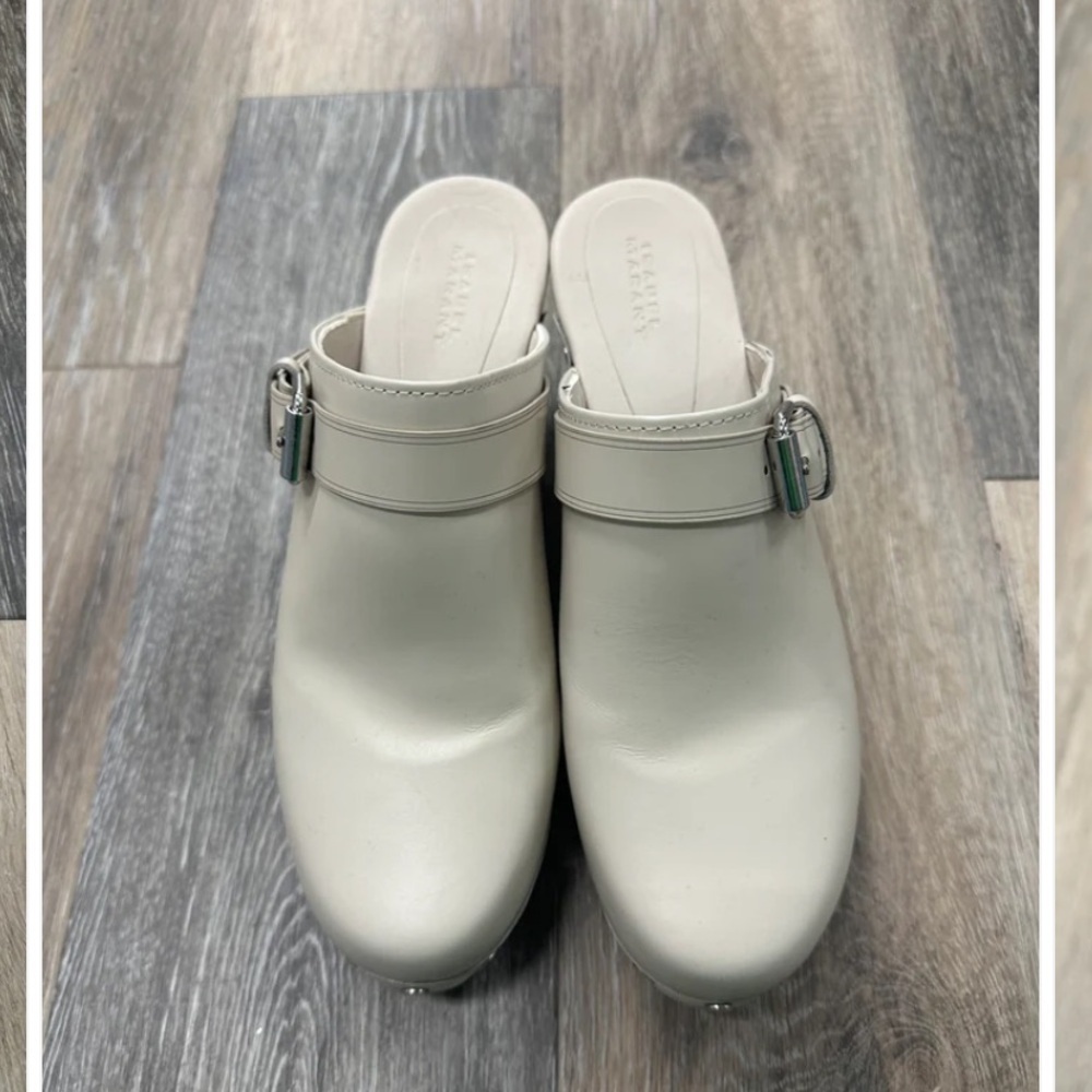 Isabel Marant Titya Clog in Chalk revolve leather boho designer fall luxury - Picture 4 of 5